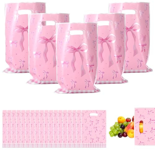 100 stycken partypresentpåsar, rosa presentpåsar, söta presentpåsar, godispåsar till jul, bröllop, födelsedag