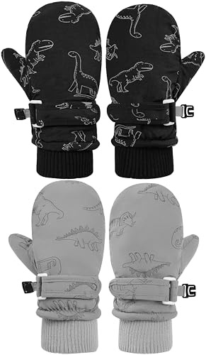 YMYDYFC Rippstrick-Skihandschuhe:Kinder Snowboard Baby-und Kleinkind-Handschuhe wasserdicht,Winterfest,mit Fleece-Futter,für kalte Wetter,ideal für Ski,Skaten,Laufen,Sport,Radfahren–Jungen Mädchen
