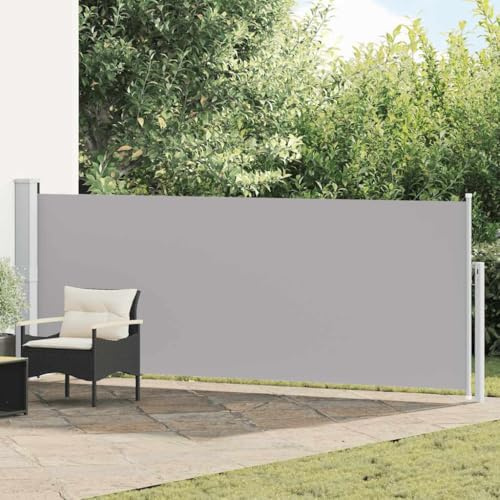 Genérico Toldo Lateral retráctil de jardín Gris 140x500 cm,Casa y jardín,Jardín,Artículos de Exterior,Sombrillas,48398