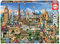 Educa Borrás 17697 Symbole Von Europa Educa Borras Europe Landmarks 2000 Piece Jigsaw Puzzle, Multi, Standard Size