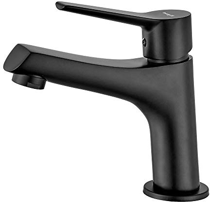 Ibergrif M11026B-Arial, Miscelatore Monocomando per Bagno, Rubinetto per Lavabo, Nero
