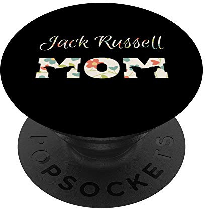 Jack Russell Mom Tablet and Phone Stand for Women PopSockets PopGrip: Swappable Grip for Phones & Tablets