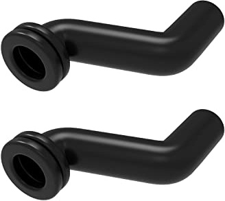 TUELETFU Staubsaugerschlauch für Briggs Stratton für John Deere Aufsitzmäher ersetzt 793147, schwarz, 2 Stück