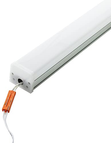 M Ledme - Pantalla LED Lineal Trian Con Led Integrado Enlazable 40W, 4000 lúmenes, Color Luz Fría (6000K), 120 cm, Cable De Conexión Incluido. Fácil de instalar. LM1175