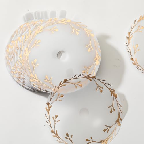 CDXHOME Copri-candela antipolvere | 100 pezzi in carta kraft traslucida floreale per candele o decorazioni per candele profumate | Accessori di protezione per topper per candela (9,7 cm