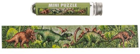 Out of the blue Dinosaurier Mini Puzzle mit 150 Teilen in PET-Röhre - Puzzlespiel
