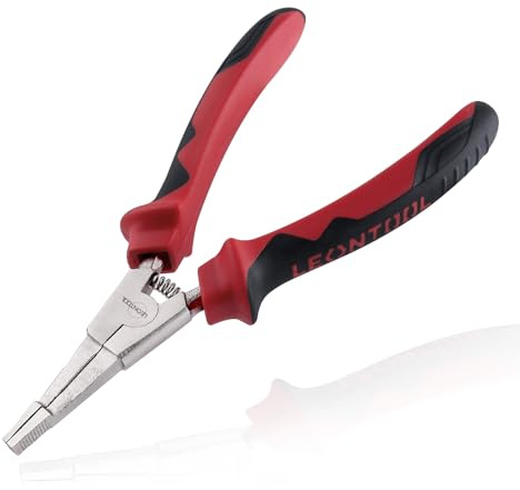 LEONTOOL 8 Inches Lock Ring Pliers Flat Snap Ring Pliers Straight Nose