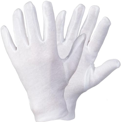 FLG 12 Paar Weiße Baumwolle Handschuhe Feuchtigkeitsspendender Handschuh Kosmetik Hand Spa Beautyhandschuh (10)