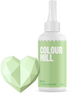 Colour Mill Choco Drip Mint: Schokoladen-Glasur für Desserts - 125 g