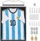 Walasis Trikotrahmen 70x90 Fussballtrikot Rahmen: 3d Groß Objektrahmen For Kinder Erwachsene Fußball Basketball T Shirt Schwarz