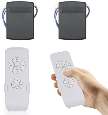 QIACHIP Mando Ventilador Techo Receptor Universal mini Kit Control Remoto