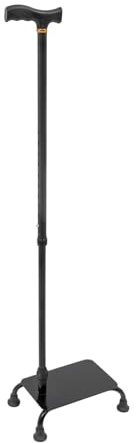 Einstellbarer Gehstock Treppensteig-Hilfsstock Treppenlift-Hilfe für Senioren für Menschen mit Mobilitätsproblemen Schwarz 29 * 19 * 85-105CM