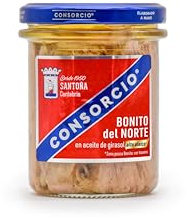 12 Tarros de Bonito del Norte en Aceite de Alto Oleico (190g-130g)