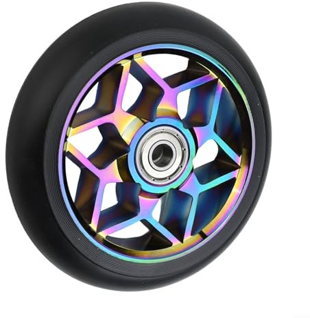 Volakebeing Skateboard-Räder, 110 mm, Alu-Reifen, PU, verschleißfest und rutschfest, Kugellager aus Karbonstahl (sieben Farben)