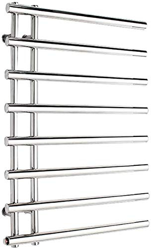 RCSTYNUK Scaldasalviette Elettrico, scaldasalviette Elettrico, scaldasalviette da Parete in Acciaio Inox 304, per Bagno, Cromato Lucido, Montaggio in Superficie