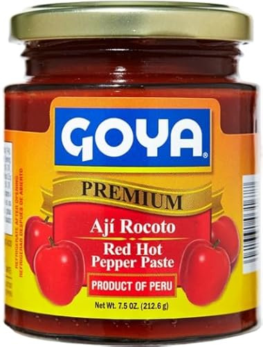 GOYA Premium Red Hot Pepper Paste 213g | PACK OF 1 | Product of Peru | AJI ROCOTO | Chilli Sauce.