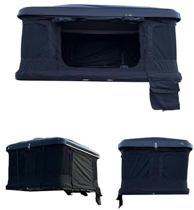 Horizon Outdoor Tienda de techo rígida de ABS ultraligera para coche SUV 4 x 4 – 2 personas, impermeable 3000 mm, colchón ergonómico, escalera retráctil, camping y Overlanding