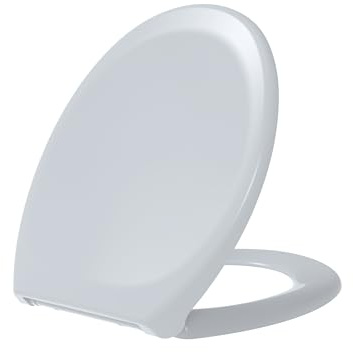 Grünblatt WC Sitz mit Absenkautomatik, abnehmbar zur Reinigung Duroplast O-Form (Manhattan)