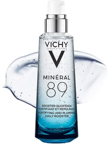 Vichy Minéral 89, Booster Quotidiano Fortificante e Rimpolpante, Per Tutti i Tipi di Pelle, Pelle Tonica e Idratata, Arricchito con Acido Ialuronico e Acqua Vulcanica, 75 ml
