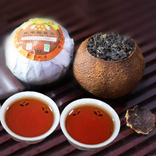 Tè dello Yunnan Tè Pu'er Tè all'arancia Puer bollito Buccia di mandarino Confezione Puerh 250g (0.55LB) Tè nero Tè Puer Tè cinese Tè Pu Er Tè maturo Tè Puerh Tè Pu-erh Tè Pu erh Tè rosso