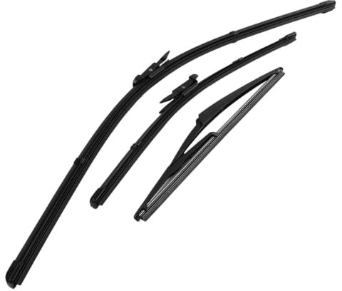 Yosoo Scheibenwischer Set, 26/16/12 Zoll | Front Heck Wischer für D 2006-2014, Aerodynamisch