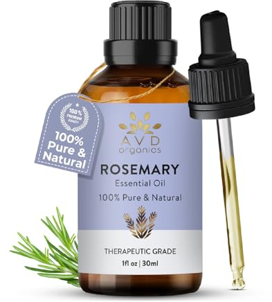 AVD ORGANICS Rosmarinöl haare – 100% reines und natürliches rosemary oil in therapeutischer Qualität | für Haare, Haut und Entspannung, – 1 fl. Unze