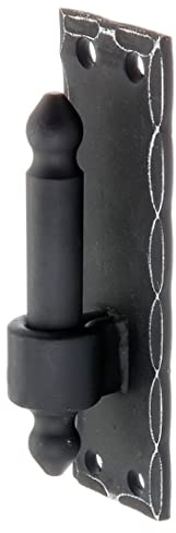 Alberts 320058 Kloben auf Platte | Schmiedeeisen Form mit DI oder DII-Haken | schwarz kunststoffbeschichtet | Dornmaß Ø16 mm | Platte 150 x 45 mm
