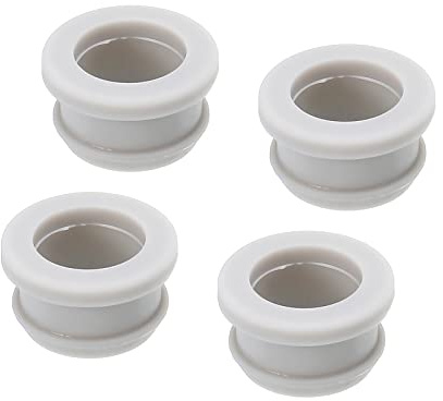 sourcing map 4Pcs Snap Rubber Grommet Hole Plug Mount Dia 20mm ID 16mm H 14mm Seal Anti-Scratch for Electrical Box Cable Pipe Grey