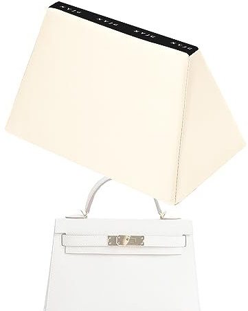 XYJG Taschenkissen, Luxuriöser Tasche Shaper Einsatz für Kelly Pochette/Mini/20/25/28/32/35/40 Taschen, Behalten Sie die Form der Tasche bei(Kelly Pochette, Craie)