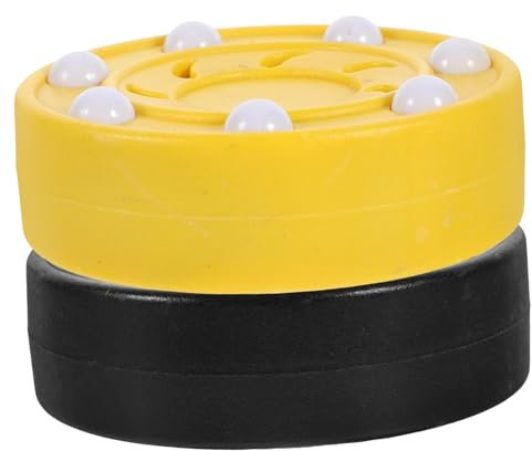 Yardwe 2St Tintenroller Sport-Hockey-Puck Eishockey Rollschuhe Hockey-Pucks Rollentrainingsgeräte Übungspuck für Inline-Hockey Haupt Rollschuhlaufen Hockeyschläger Kind