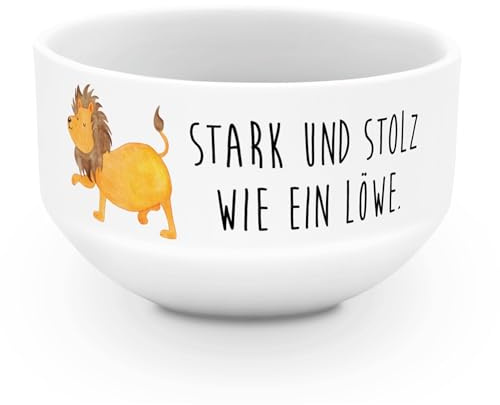 Mr. & Mrs. Panda schale Sternzeichen Löwe - Geschenk, Müslischale, Müslischüssel, Schüssel, Geburtstag August, Juli, dessertschale, Obstschale, König Der Tiere