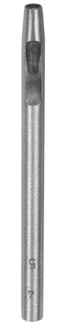QUARKZMAN Punzone Cavo per Pelle 4,5mm Strumento Perforazione Fori Rotondi Cintura Acciaio al Carbonio Punzone Singolo per Tagliare Cinturini Orologio Artigianato Pelle Gomma Carta Tessuto