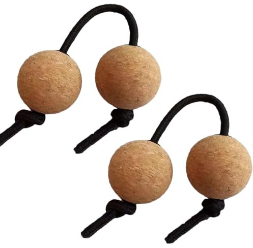 Aslatuas Rhythmisches Ball-Kashaka-Instrument – Kashaka-Instrument, musikalischer Eierstreuer | Musical Shaker Double Ball Percussion, 2 Paar Asalato Handtrommelbälle, afrikanische Shaker Rassel für