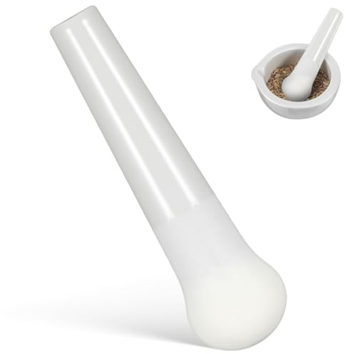 PRETYZOOM Ersatzstößel 11cm (Ohne Mörser), Keramik Stößel & Pistill für Gewürze, Kräuter & Tabletten, Zubehör für Küche & Labor