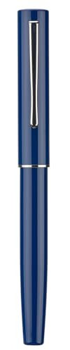 HONG DIAN C2 Füllfederhalter, feine weiche Feder, dunkelblau & klassisches Retro-Design, Metallstift mit Tintenkonverter