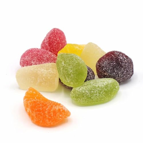 GRO VITS - Soft Fruit Jellies – 500 Gram Bulk Bag Assorted Fruit Jelly Sweets Pick and Mix for Parties, Gifts, and Sharing – 500g Pouch
