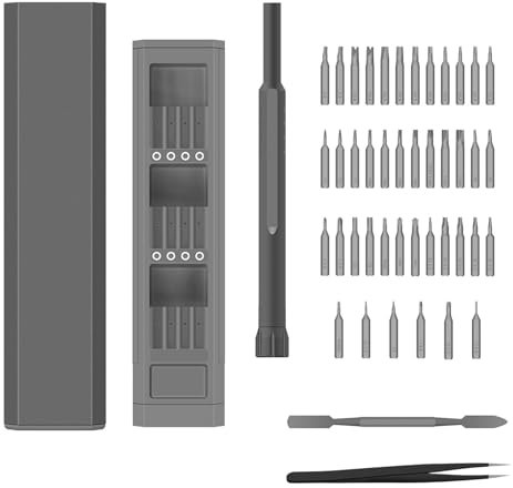 Salyeeluly Set di cacciaviti piccoli, set di cacciaviti di precisione,Set di cacciaviti magnetici con - Kit di strumenti di riparazione multifunzione 44 in 1 per telefono, computer, orologio, laptop,