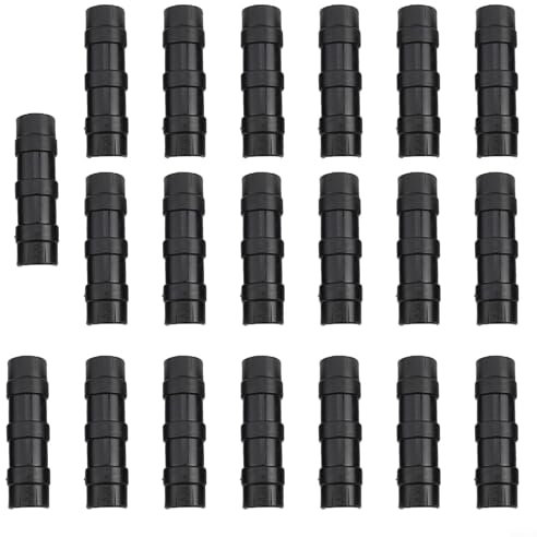 Confezione da 20 morsetti per tubi di serra, clip di copertura per file, connettori per pali per piante da 19-33 mm (25 mm)