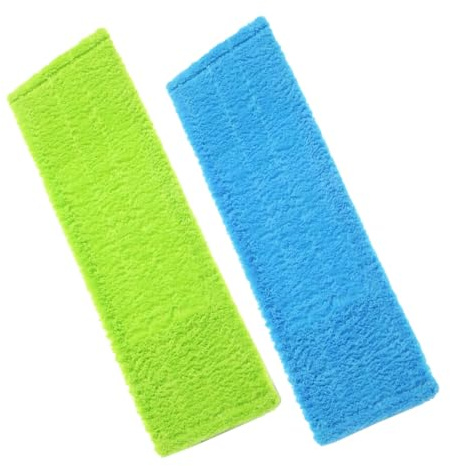 Anneome 2pièces Lot de Recharges Serpillière Polaire Corail Nettoyage Sols Lavable Et Réutilisable