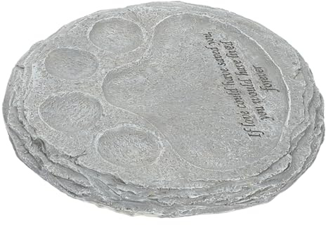 DOITOOL Resin Haustier Hund Grabstein Garten Dekor Langlebiger Haustier Gedenkstein für Draußen und Drinnen als Stilvolles Andenken an Geliebte Hunde