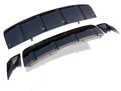 Rear Diffuser Bumper For Land For Rover For Discovery 5 2017-2023 Front Bumper Air Dam +Rear Diffuser Tow Hook Cover Guard Spoiler Anti Skid Plate Splitter Rear Bumper