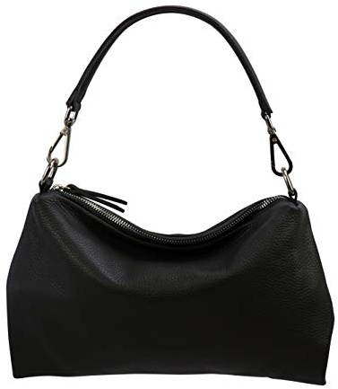SH Leder Echtleder Umhängetasche mittelgroße schultertasche Abendtasche Clutch Crossbody Bag Messenger Handtasche mit Reißverschluss 33x20cm Lovelin G393