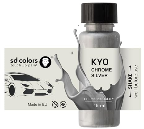SD COLORS KY0 - Vernice per ritocchi, 15 ML, colore: argento cromato