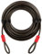EVEREST FITNESS Catena Bici - Catena Bicicletta Antifurto per Casco Moto - Cavo Rivestito in Plastica Antigraffio Ø 6 mm x 20 m - Catenaccio Bici a Doppio Cappio Universale