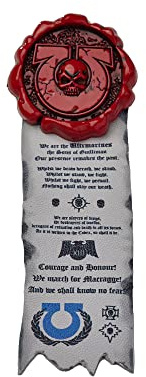 Starforged Warhammer 40K Reinheitssiegel Space Marines Ultramarines Purity Seal Pins Abzeichen Warhammer Zubehör
