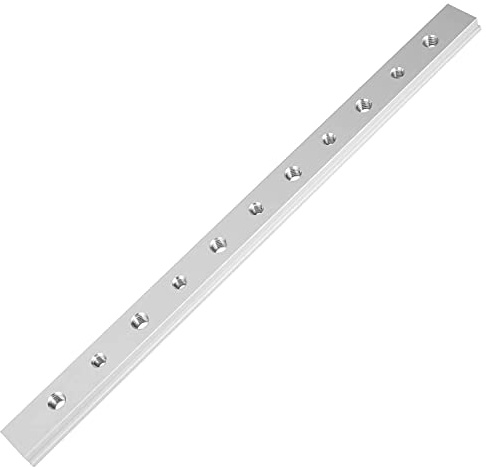 300 mm T Nut Schiebestange aus Aluminiumlegierung Gehrungsschiene T Schrauben Befestigungsschlitz T Nut-Schiebestange mit M6 M8 Löchern für Tischkreissägen Frästisch-Holzbearbeitungswerkzeuge
