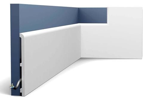 Orac Plinthe SX212 CASCADE 200 cm x 1,3 cm x 17 cm Polystyrène extrudé (HDPS) prétraité