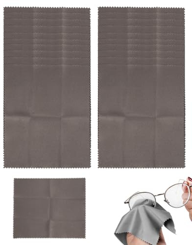 KGDUYC 20 Pièces Chiffons de Nettoyage en Microfibre pour Appareil Photo Objectif Écran Caméra Smartphone Bijoux Filtre Lunette - 15 * 18cm