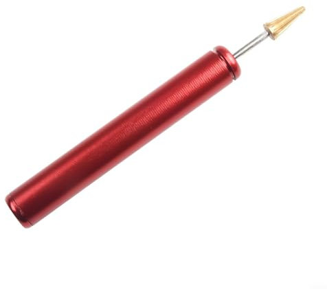 Praktischer Lederkanten-Farbstift aus Aluminium für Kantendruck auf gegerbtem Leder und Stoffen (rot)