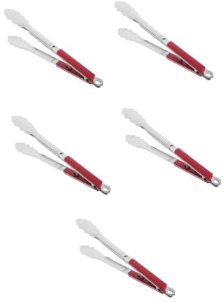 Hemobllo 5piezas De Acero Inoxidable Para Barbacoa y Cocina Ergonomía Resistentes Para Asar y Servir Alimentos Diseño Elegante Para Reuniones y Restaurantes